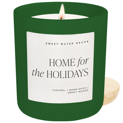 Home for the Holidays 15 oz Soy Candle, Matte Jar