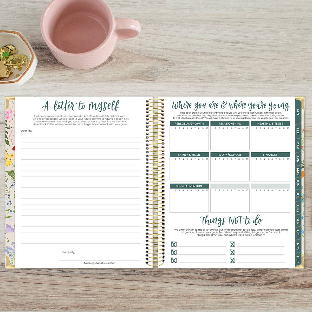 Green 2026/Floral 2026 Planner