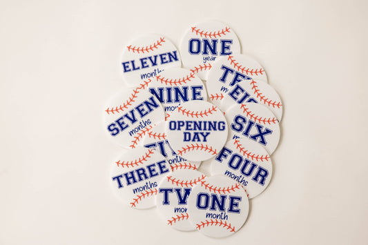 Acrylic Baseball Monthly Milestone