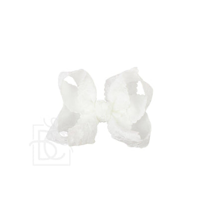 LACE FLOWER BOW