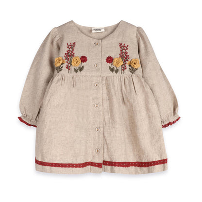 Ravello Embroidered Dress & Bloomer (Linen Blend)