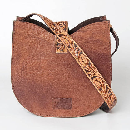 American Darling Hand-Tooled Genuine Leather Western Hobo Shoulder Bag