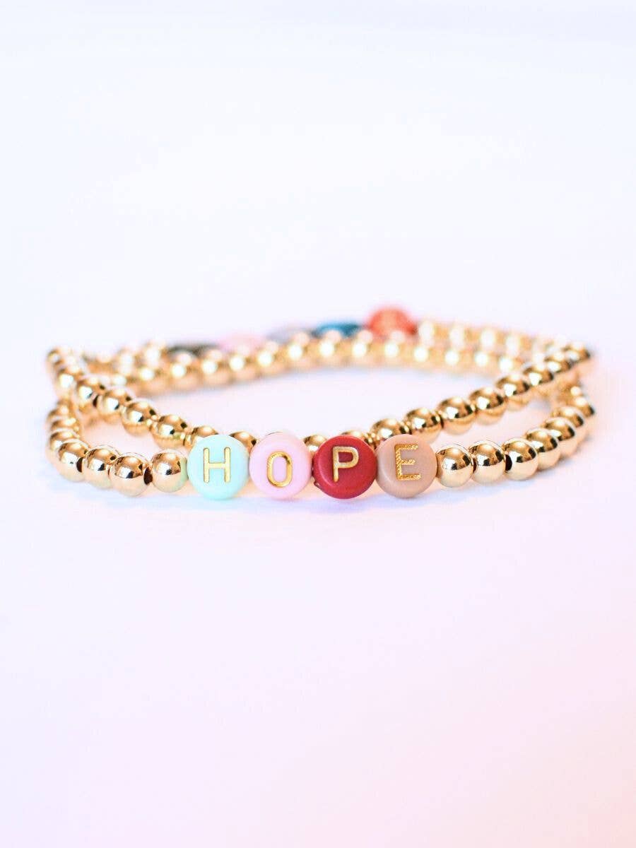 Gold HOPE bracelet