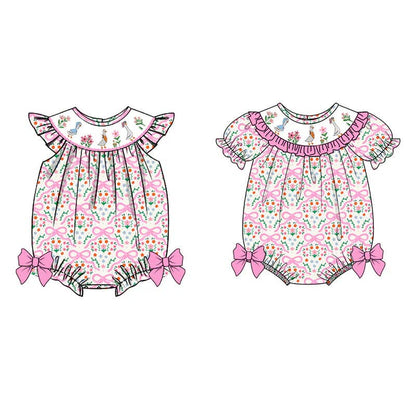 Silly Goose Smocked Romper