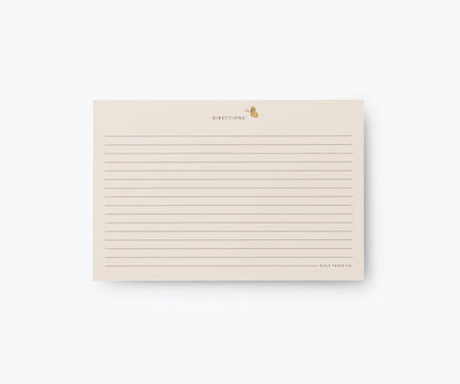 Mayfair Recipe Card