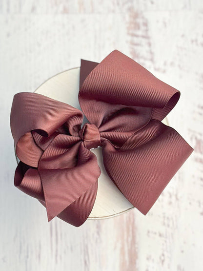Texas Size Grosgrain Hair Bow - Alligator Clip - 6.5"