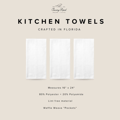 Rustic Chicken Farmhouse Homestead Kitchen Towel Waffle