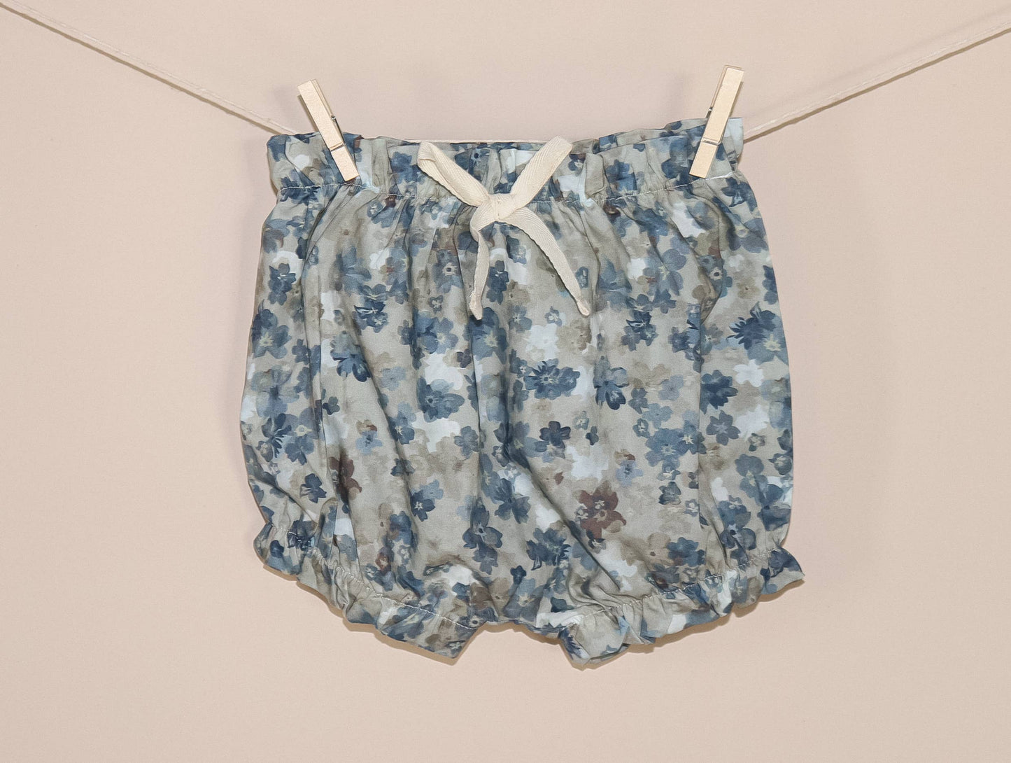 Forget-Me-Not Floral Dress w/ Puff Sleeves & BLOOMERS |