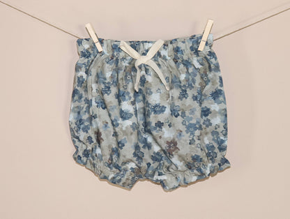 Forget-Me-Not Floral Dress w/ Puff Sleeves & BLOOMERS |