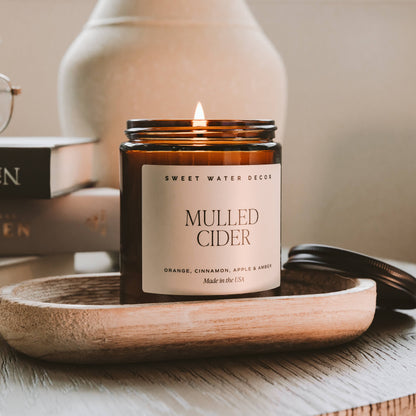 Mulled Cider 9 oz Soy Candle - Fall Decor & Gifts