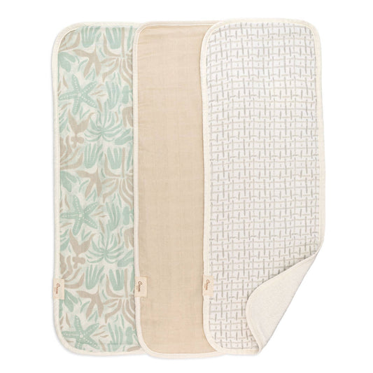 Cove 3-pc. Baby Burp Cloth Set (Beach Life)