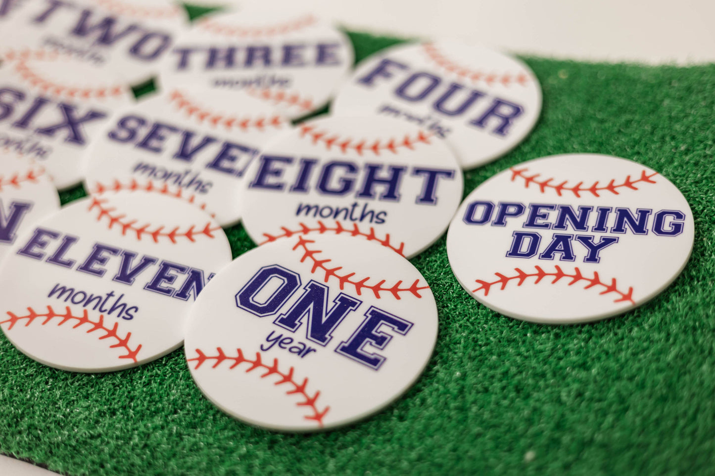 Acrylic Baseball Monthly Milestone