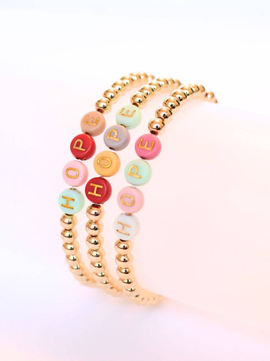 Gold HOPE bracelet