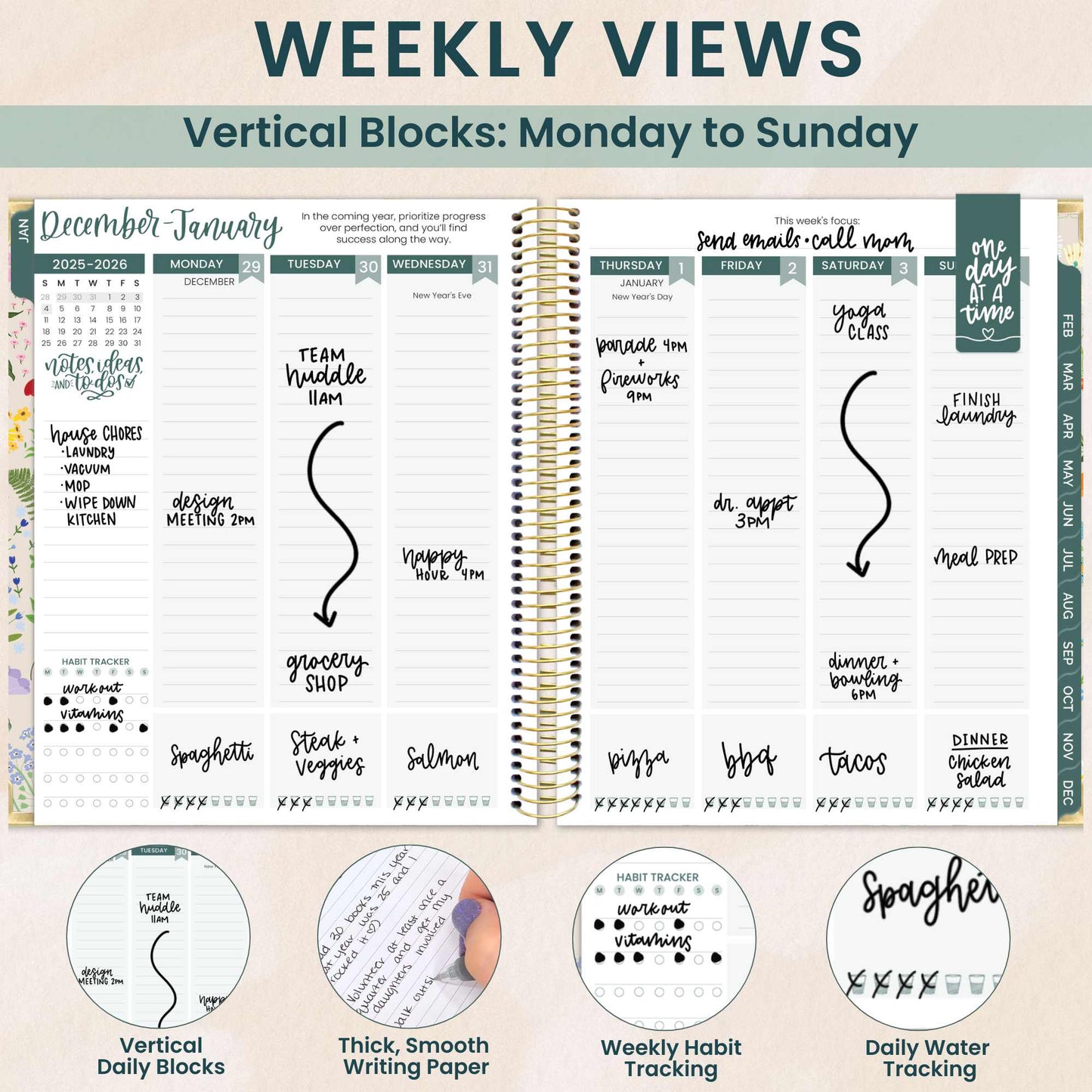 Green 2026/Floral 2026 Planner