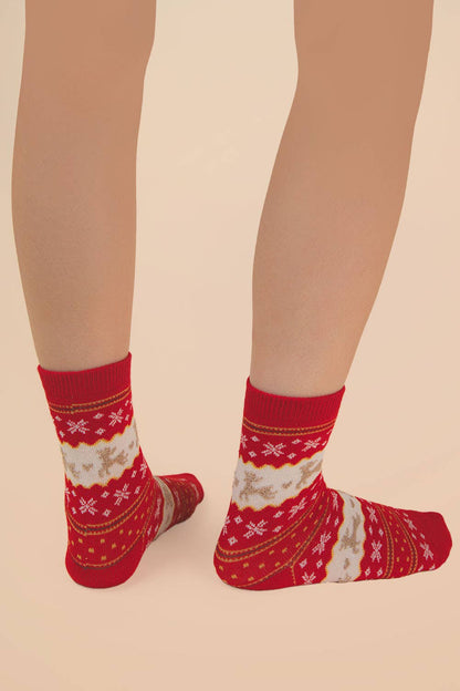 Christmas Graphic Crew Sock