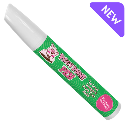 Giggly GREEN Piggy Paint Pen Non-Toxic Kids Nail Polish