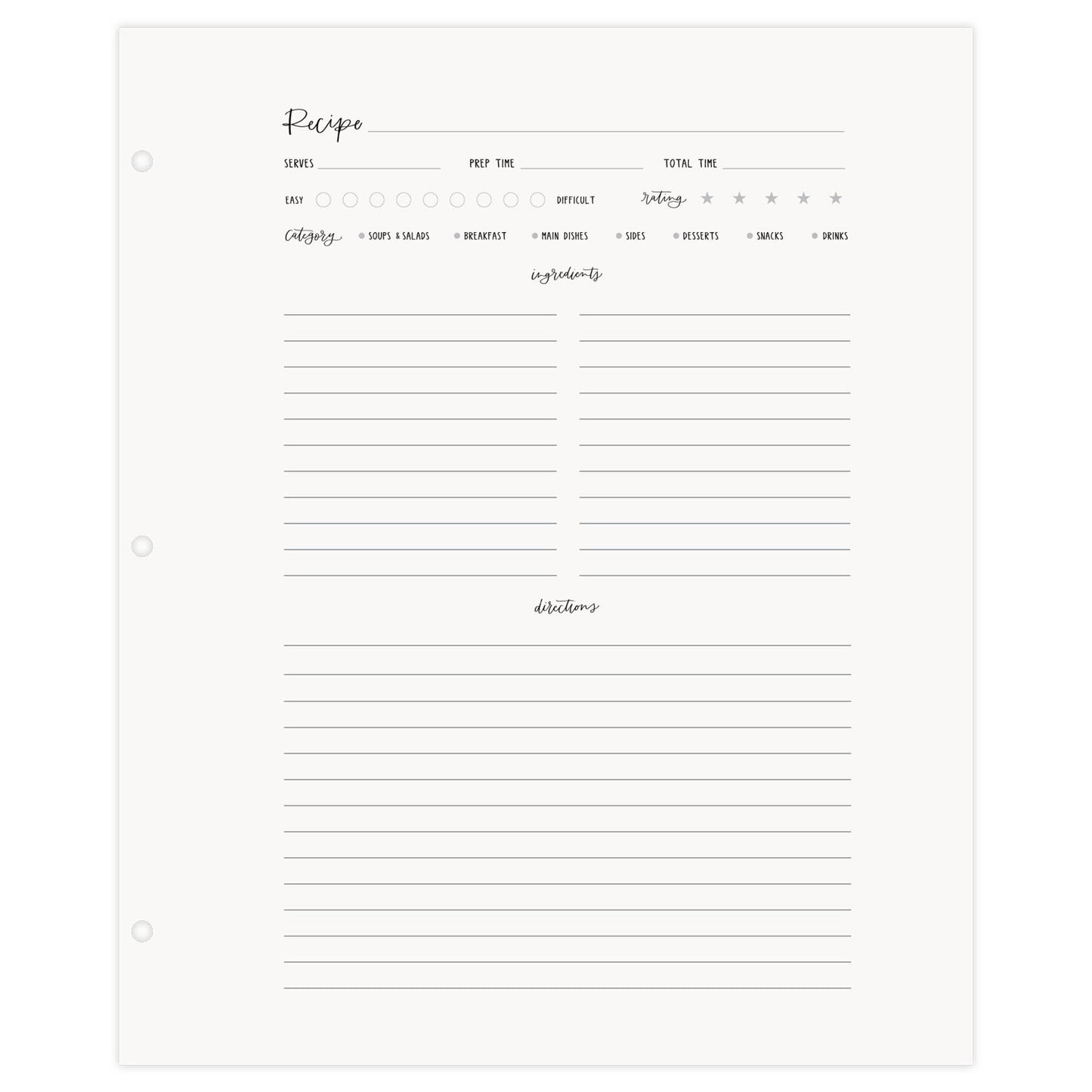Recipes