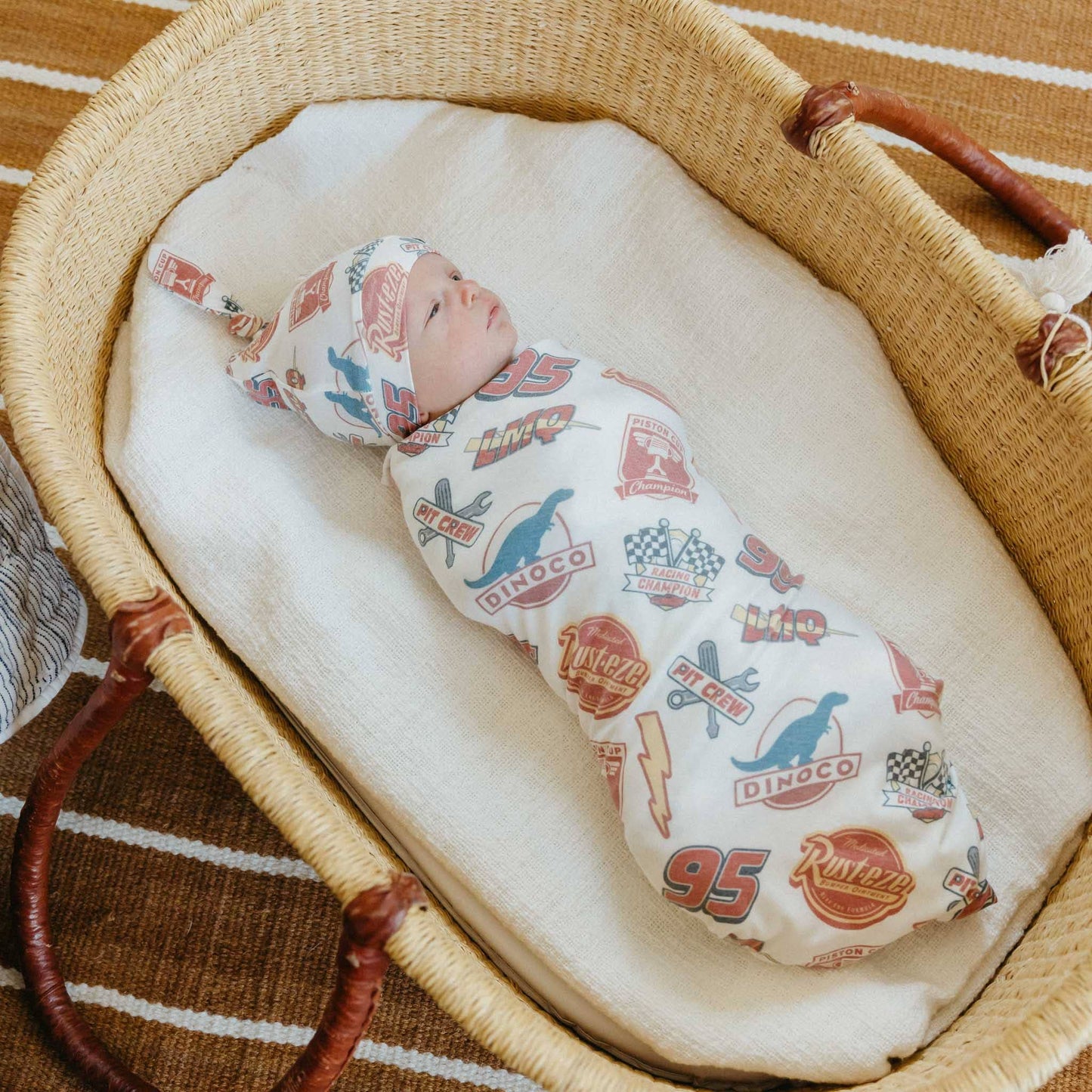 Knit Swaddle Blanket - Disney Pixar Bumper Stickers