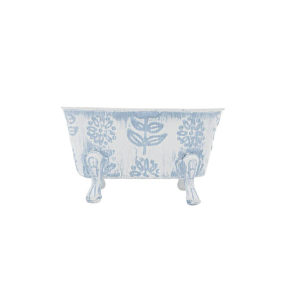 Claire Floral Blue Bathtub Soap Dish