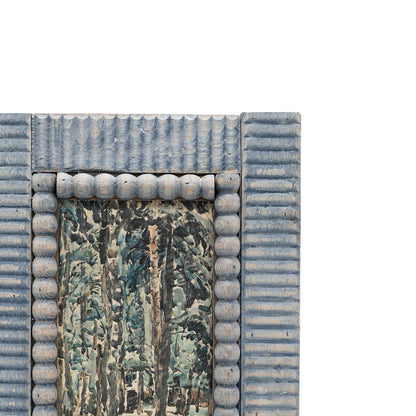 4x6 Blue Charles Wood Bead Picture Frame