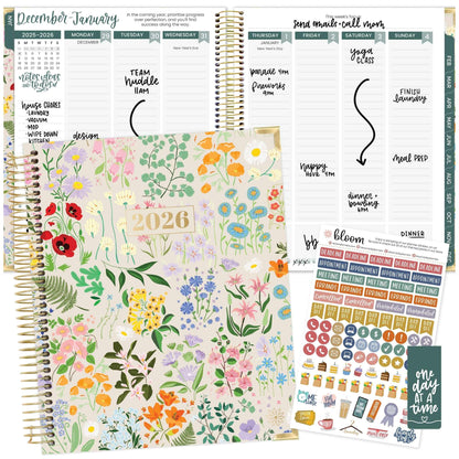 Green 2026/Floral 2026 Planner