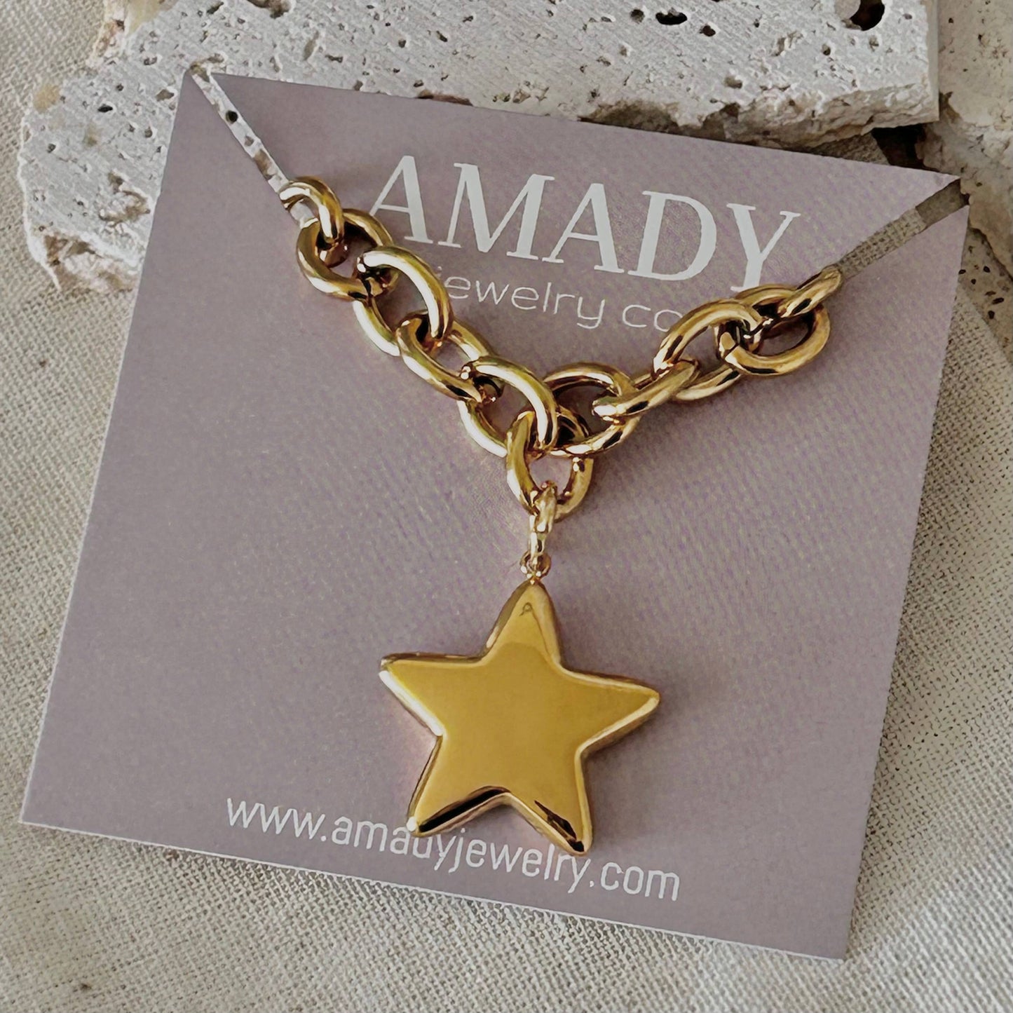 Star Necklace bold statement necklace