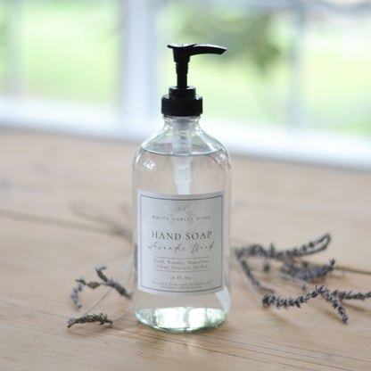 Lavender Woods Hand Soap In Glass Jar | Made In USA