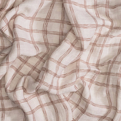Farmhouse Goose/Check Swaddle Set
