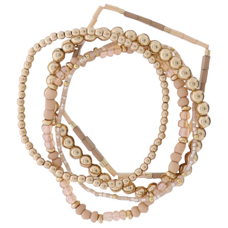 Brown, Gold, Tan Bracelet