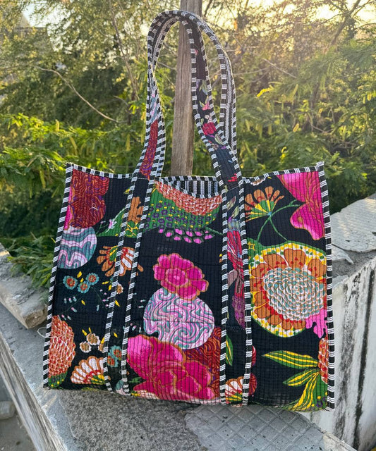 Tropicana Cotton Quilted Tote