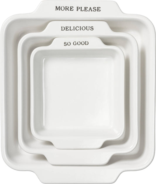 More Please Square Baker Set