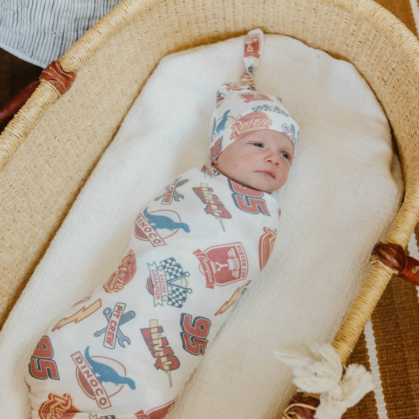 Knit Swaddle Blanket - Disney Pixar Bumper Stickers