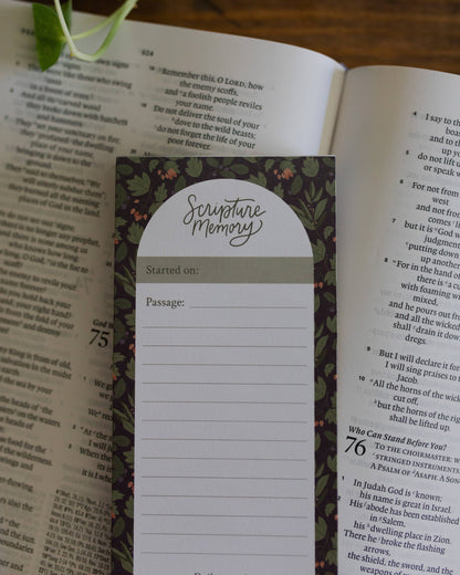 Inkberry Scripture Memory Notepad | 50 sheets
