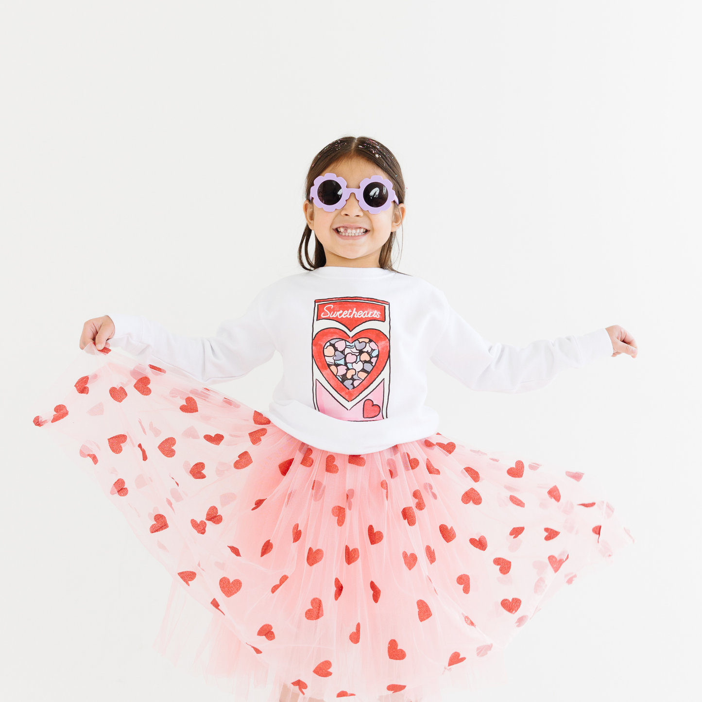 Conversation Hearts Valentines Day Kids sweatshirt