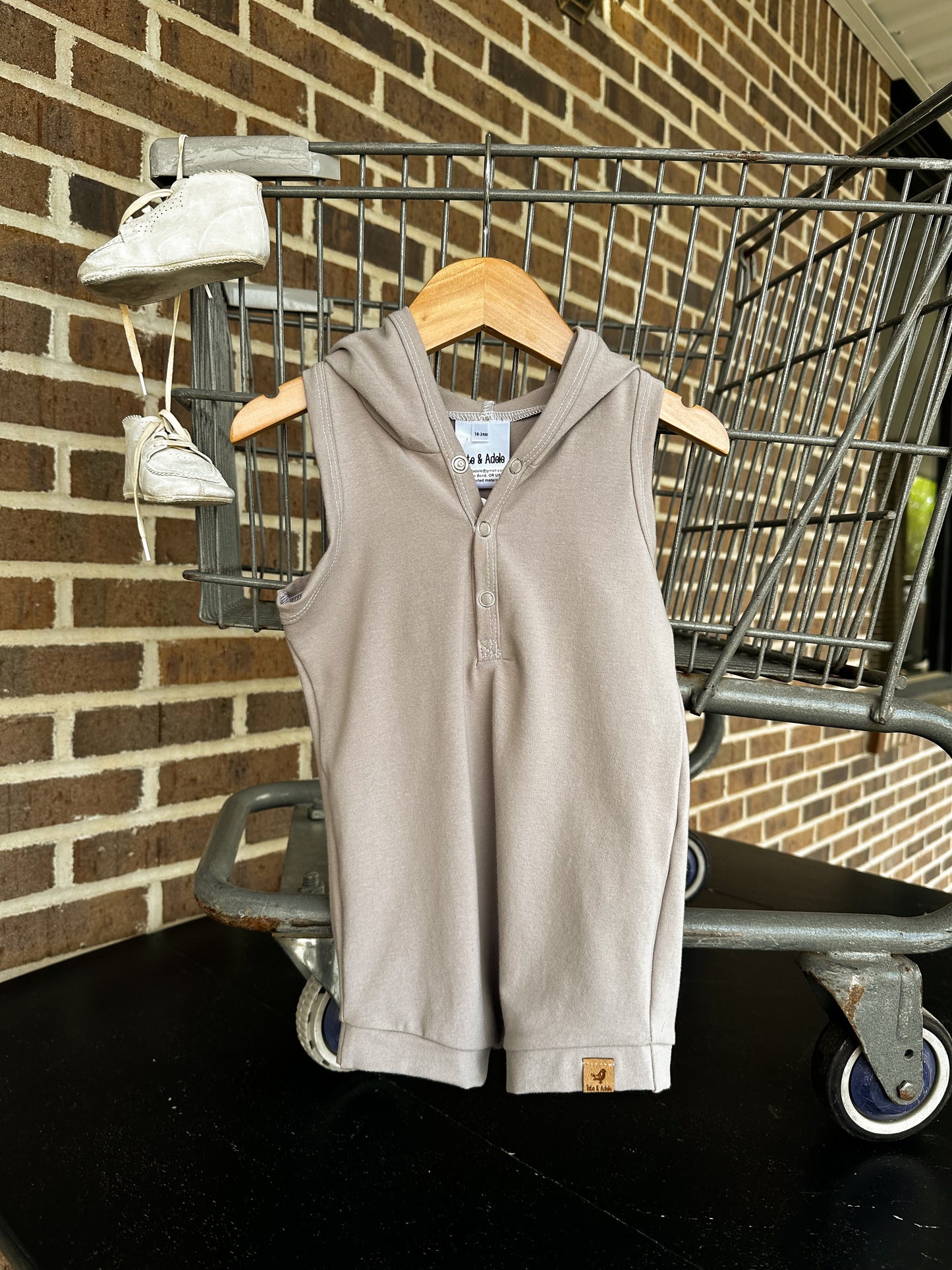 Finley hooded knit Romper
