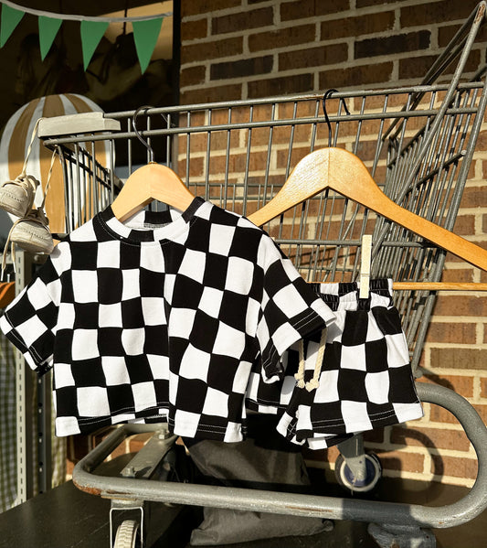 Wavy Checkered Set