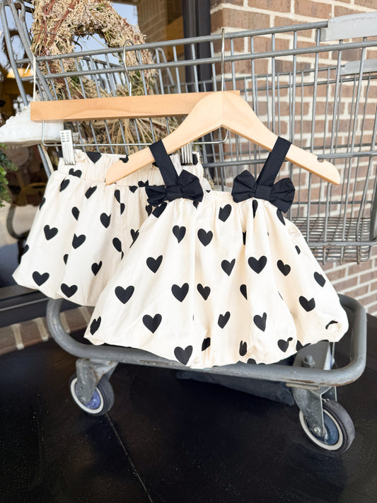 Heart Print Camisole Set