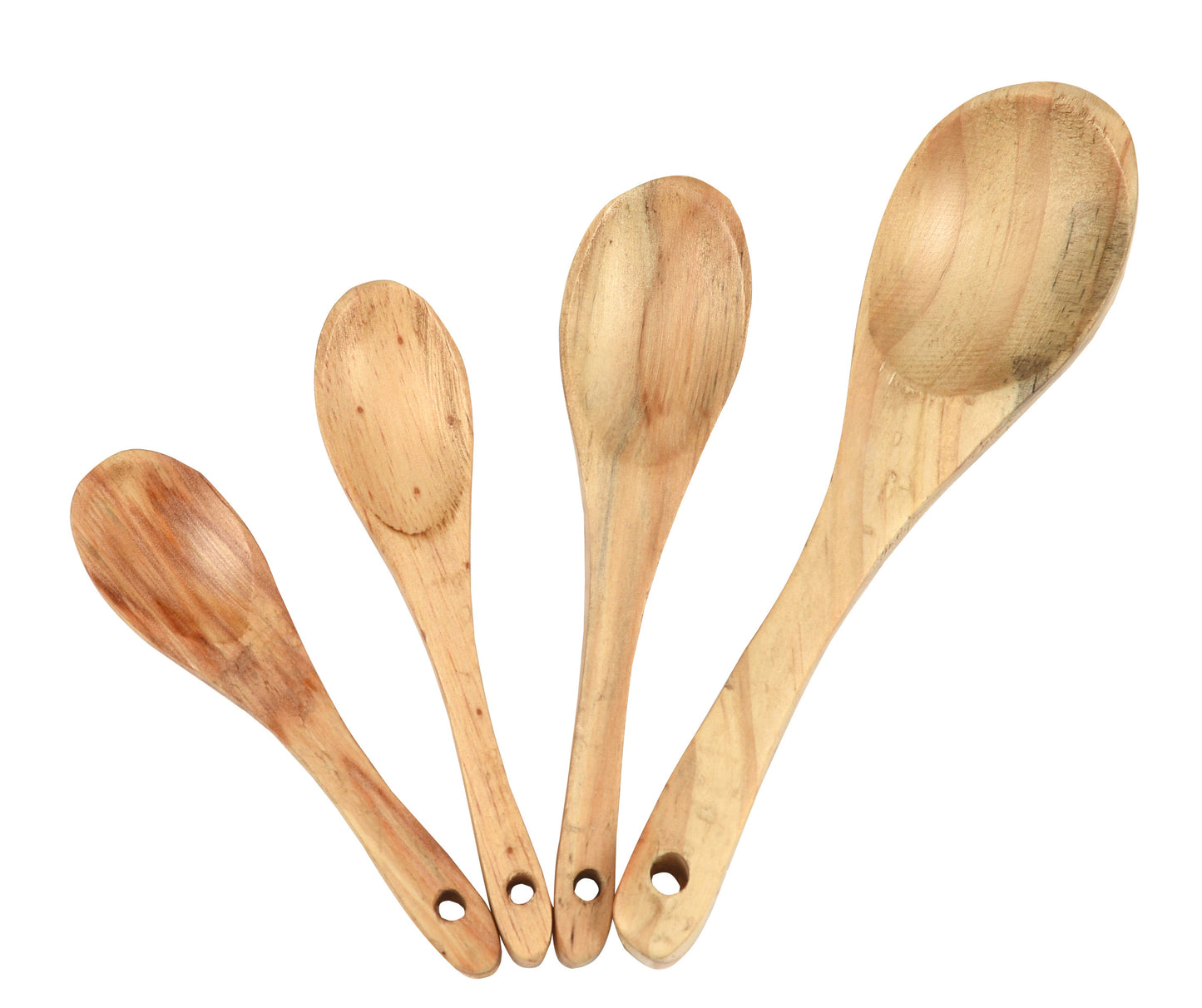 Set Of 2 Pot holders & Acacia wooden measuring spoon set