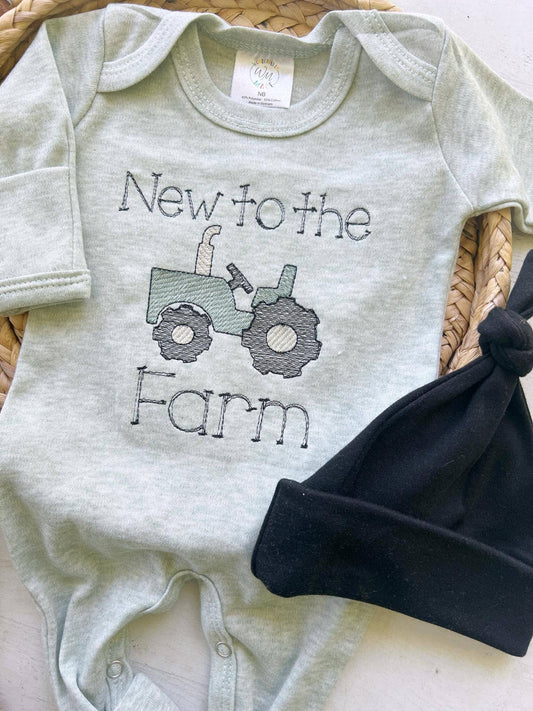 New To The Farm Romper