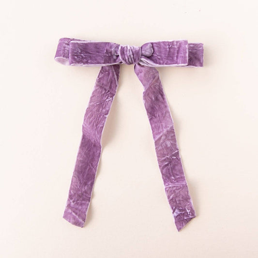 Crushed Sapphire | Statement Ribbon Bow