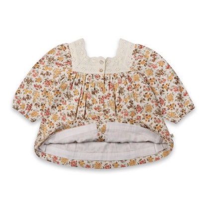Solana Flower Dress & Bloomer (Organic Cotton)