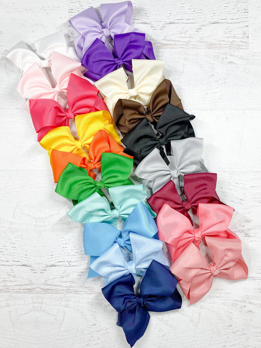 Texas Size Grosgrain Hair Bow - Alligator Clip - 6.5"