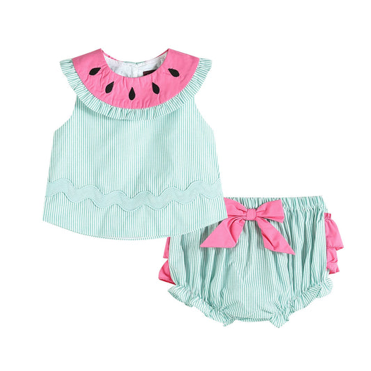 Pink and Green  Bloomer Set