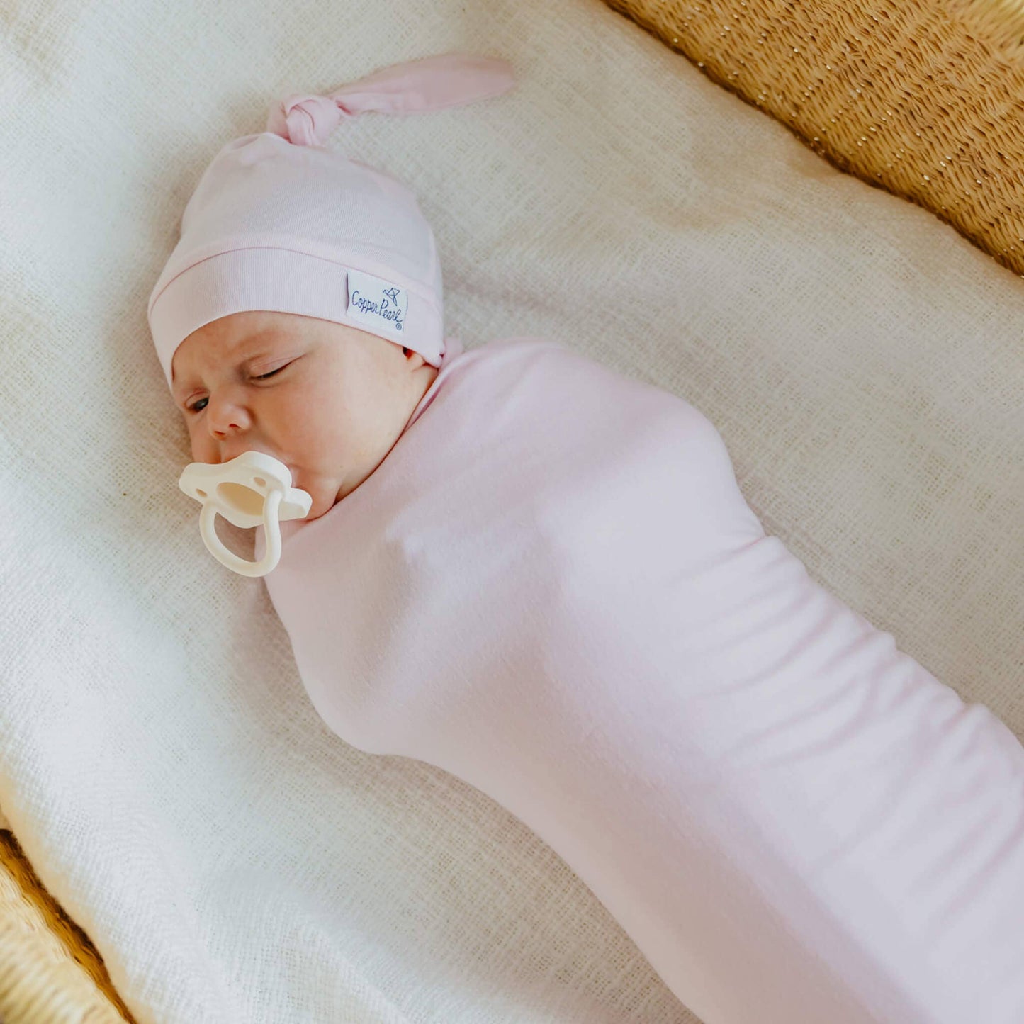 Knit Swaddle Blanket - Blossom