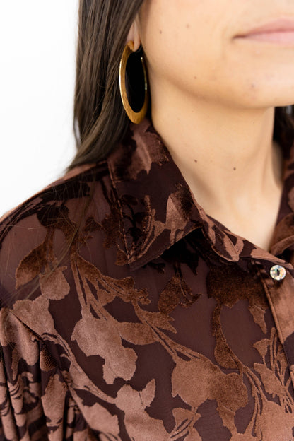 CHOCOLATE VELVET TOP