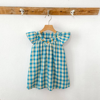 French Plaid Flowers