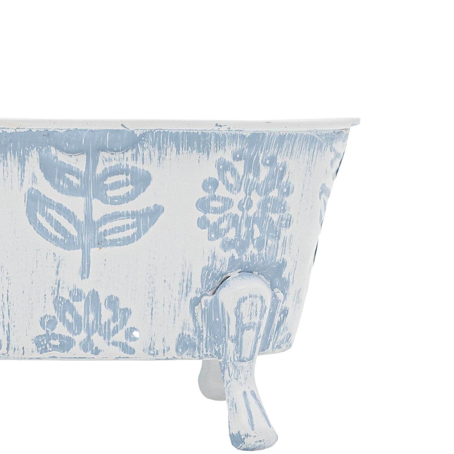 Claire Floral Blue Bathtub Soap Dish