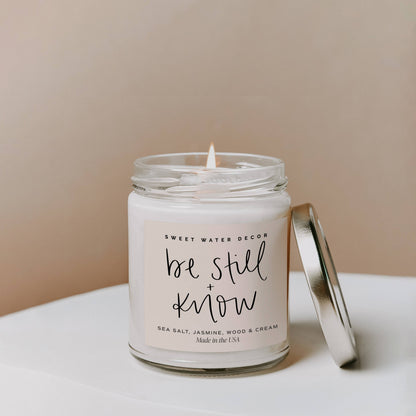 Be Still and Know 9 oz Soy Candle - Home Decor & Gifts