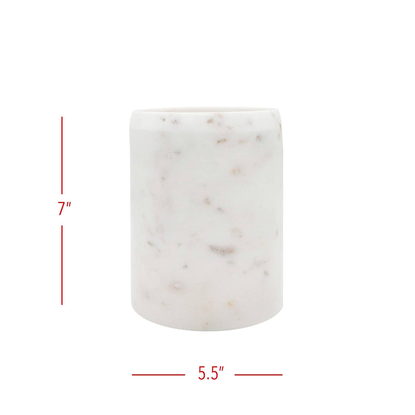 Kendal White Marble Utensil Crock