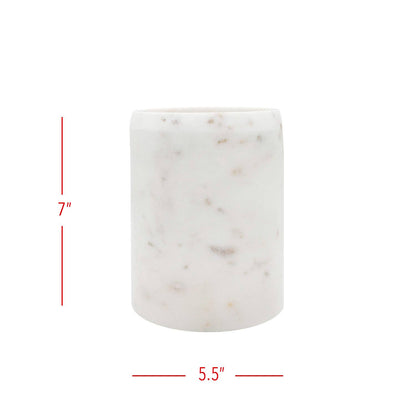 Kendal White Marble Utensil Crock